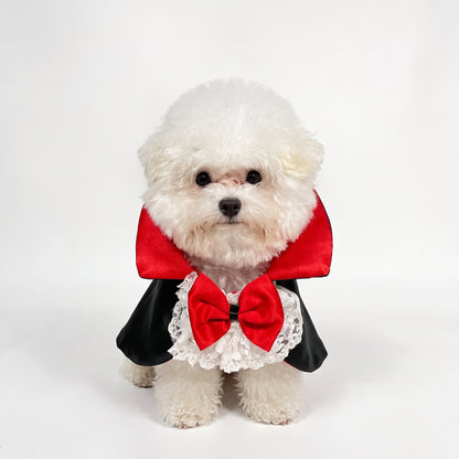 Disfraz de capa vampiro para perros y gatos